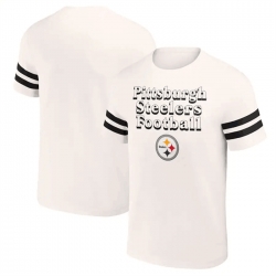 Men Pittsburgh Steelers Cream X Darius Rucker Collection Vintage T Shirt