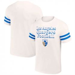 Men Los Angeles Chargers Cream X Darius Rucker Collection Vintage T Shirt