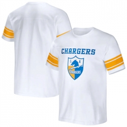 Men Los Angeles Chargers White X Darius Rucker Collection Football Striped T Shirt