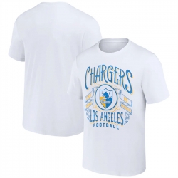 Men Los Angeles Chargers White X Darius Rucker Collection Vintage Football T Shirt