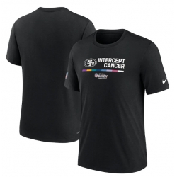 Men San Francisco 49ers 2022 Black Crucial Catch Performance T Shirt