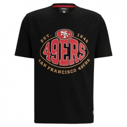 Men San Francisco 49ers Black BOSS X Trap T Shirt