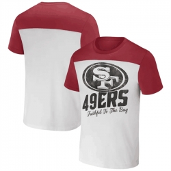 Men San Francisco 49ers Cream Red X Darius Rucker Collection Colorblocked T Shirt