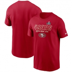 Men San Francisco 49ers Scarlet Super Bowl LVIII Iconic T Shirt