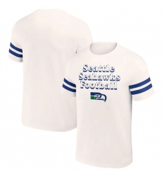 Men Seattle Seahawks Cream X Darius Rucker Collection Vintage T Shirt