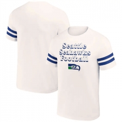 Men Seattle Seahawks Cream X Darius Rucker Collection Vintage T Shirt