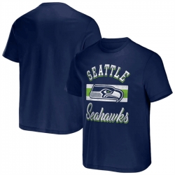 Men Seattle Seahawks Navy X Darius Rucker Collection Stripe T Shirt