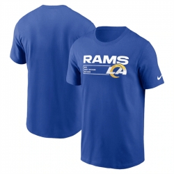 Men Los Angeles Rams Blue Division Essential T Shirt