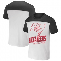 Men Tampa Bay Buccaneers Cream Pewter X Darius Rucker Collection Colorblocked T Shirt