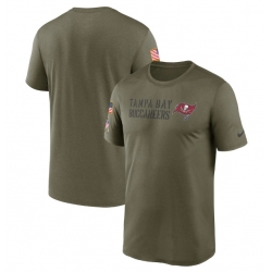 Men Tampa Bay Buccaneers Olive 2022 Salute To Service Legend Team T Shirt