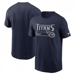 Men Tennessee Titans Navy Division Essential T Shirt