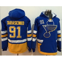 Blues #91 Vladimir Tarasenko Light Blue Name  26 Number Pullover NHL Hoodie