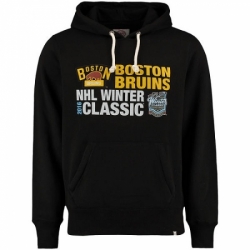 NHL Mens Boston Bruins 47 2016 Winter Classics Crosstown Striker Pullover Sweatshirt Black