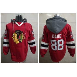Men Chicago Blackhawks Patrick Kane 88 Red Classic Stitched NHL Hoodie