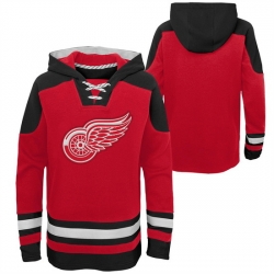 Men Detroit Red Wings Blank Stitched Hoody