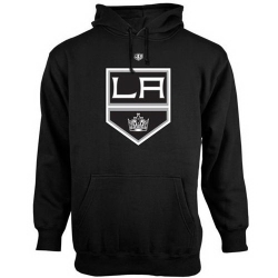 Men Los Angeles Kings Old Time Hockey Big Logo with Crest Pullover