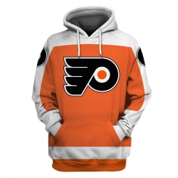 Men Philadelphia Flyers Orange All Stitched Hooded Sweatshirt