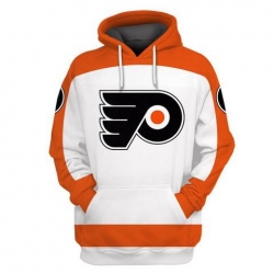 Men Philadelphia Flyers White All Stitched Hooded Sweatshirt