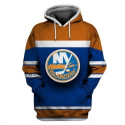 Men New York Islanders Blue All Stitched Hooded Sweatshirt
