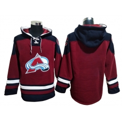 Men Colorado Avalanche Blank Red Stitched NHL Hoodie