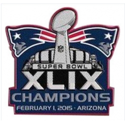 Stitched 2015 NFL Super Bowl XLIX 49 Champions New England Patriots Jersey Patch In Arizona