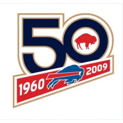 Stitched Buffalo Bills 50th Anniversary Jersey Patch