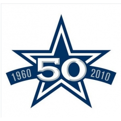 Stitched Dallas Cowboys 50th Anniversary Jersey Patch