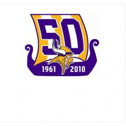 Stitched Minnesota Vikings 50th Anniversary Jersey Patch