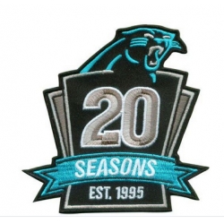 Stitched NFL Carolina Panthers 1995-2014 20TH Season Jersey Patch
