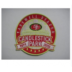 Stitched NFL San Francisco 49ers Candlestick Park Farewell Season Patch