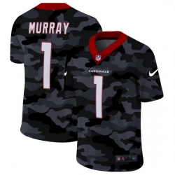 Arizona Cardinals 1 Kyler Murray Men Nike 2020 Black CAMO Vapor Untouchable Limited Stitched NFL Jersey