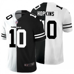 Arizona Cardinals 10 DeAndre Hopkins Men Black V White Peace Split Nike Vapor Untouchable Limited NFL Jersey