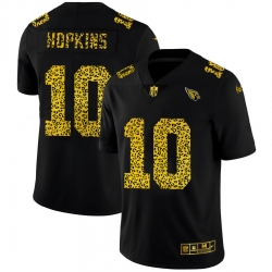 Arizona Cardinals 10 DeAndre Hopkins Men Nike Leopard Print Fashion Vapor Limited NFL Jersey Black