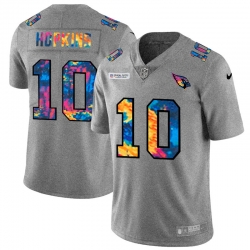 Arizona Cardinals 10 DeAndre Hopkins Men Nike Multi Color 2020 NFL Crucial Catch NFL Jersey Greyheather