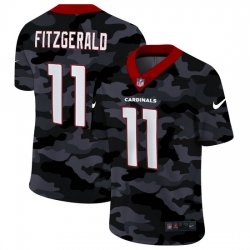 Arizona Cardinals 11 Larry Fitzgerald Men Nike 2020 Black CAMO Vapor Untouchable Limited Stitched NFL Jersey