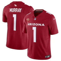 Men Arizona Cardinals 1 Kyler Murray Red 2023 F U S E  With 4 Star C Patch Vapor Untouchable F U S E  Limited Stitched Football Jersey
