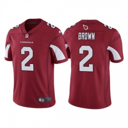 Men Arizona Cardinals 2 Marquise Brown Red Vapor Untouchable Limited Stitched Jersey