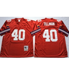 Men Arizona Cardinals 40 Pat Tillman Red M&N Throwback Jersey