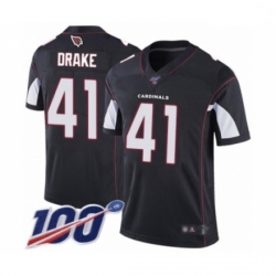 Men Arizona Cardinals #41 Kenyan Drake Black Alternate Vapor Untouchable Limited Player 100th Season Football Jersey