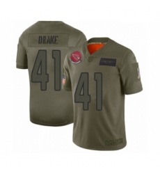 Men Arizona Cardinals #41 Kenyan Drake Limited Olive 2019 Salute to Service Football Jersey
