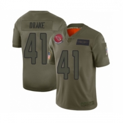 Men Arizona Cardinals #41 Kenyan Drake Limited Olive 2019 Salute to Service Football Jersey