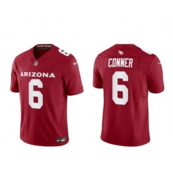 Men Arizona Cardinals 6 James Conner Red 2023 F U S E  Vapor Untouchable Limited Stitched Football Jersey