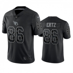 Men Arizona Cardinals 86 Zach Ertz Black Reflective Limited Stitched Football Jersey