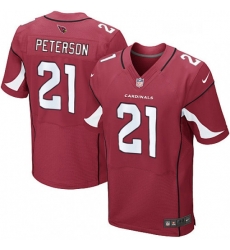Men Nike Arizona Cardinals 21 Patrick Peterson Elite Red Team Color NFL Jersey