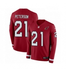 Men Nike Arizona Cardinals 21 Patrick Peterson Limited Red Therma Long Sleeve NFL Jersey