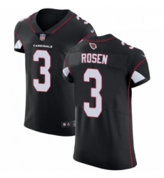 Men Nike Arizona Cardinals 3 Josh Rosen Black Alternate Vapor Untouchable Elite Player NFL Jersey