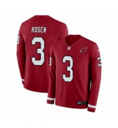 Men Nike Arizona Cardinals 3 Josh Rosen Limited Red Therma Long Sleeve NFL Jersey