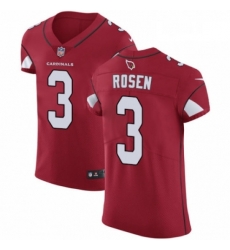 Men Nike Arizona Cardinals 3 Josh Rosen Red Team Color Vapor Untouchable Elite Player NFL Jersey