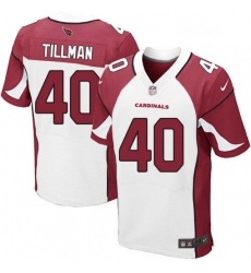 Men Nike Arizona Cardinals 40 Pat Tillman Elite White NFL Jersey