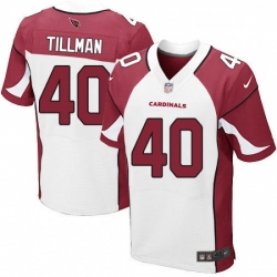 Men Nike Arizona Cardinals 40 Pat Tillman Elite White NFL Jersey